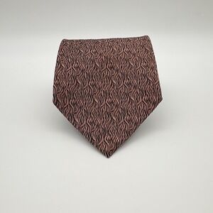 Vintage Ferrell Reed Silk Necktie Pattern Is Woven Directly Into The Fabric
